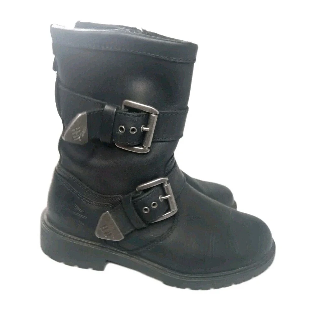 Harley-Davidson Wilder Black Leather Boots Men's Size 8.5 D93279 Retail $199